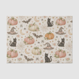 Halloween Pastelkleurige Pompoenen Tissuepapier