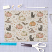 Halloween Pastelkleurige Pompoenen Tissuepapier (Craft)