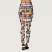 Halloween Patchwork met Spinnenwebben Leggings (Achterkant)