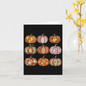 Halloween Patchwork Pompoen Gewatteerde Herfst Est Kaart (Gele Bloem)