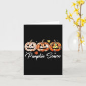 Halloween Patchwork Pompoen Gewatteerde Herfst Est Kaart (Gele Bloem)