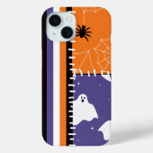 Halloween Patchwork Stripes Ghosts Case-Mate iPhone Case (Achterkant)
