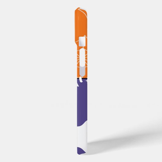 Halloween Patchwork Stripes Ghosts Case-Mate iPhone Case (Achterkant / Links)