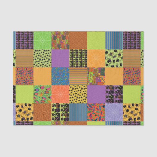 Halloween Patchwork Tissuepapier (Voorkant)