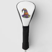 Halloween Patchwork Witch Pet Spooky Golfheadcover (Voorkant)