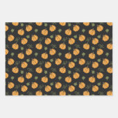 Halloween Patronen Geesten en Pompoenen Inpakpapier Vel (Voorkant 2)