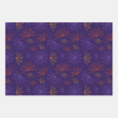 Halloween Patronen Ghost Pumpkins Spiderweb Inpakpapier Vel (Voorkant 3)