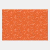 Halloween Patronen Ghost Pumpkins Spiderweb Inpakpapier Vel (Voorkant 2)