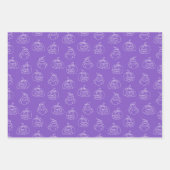 Halloween Patronen Ghost Pumpkins Spiderweb Inpakpapier Vel (Voorkant)