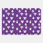 Halloween Patronen Ghost Pumpkins Spinnenweb Inpakpapier Vel (Voorkant 3)