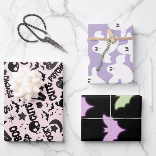 Halloween Patronen Inpakpapier Vel (Voorkant)