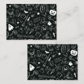 Halloween Patroon 1 Notitiekaartje (Voorkant / Achterkant)