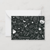 Halloween Patroon 1 Notitiekaartje (Achterkant)