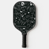 Halloween Patroon 1 Pickleball Paddle (Achterkant)