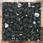 Halloween Patroon 1 Raamsticker (Vel 2)