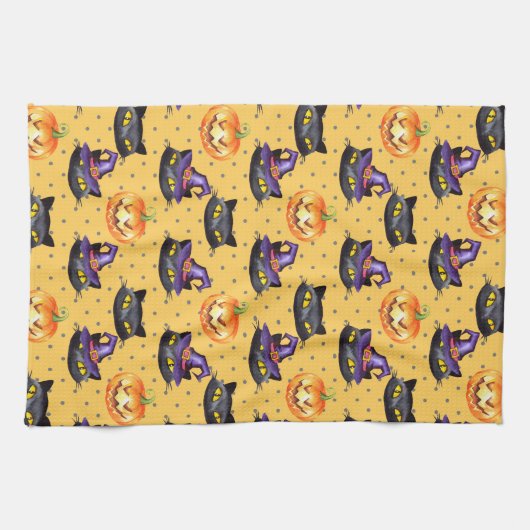 Halloween patroon 1 theedoek (Horizontaal)