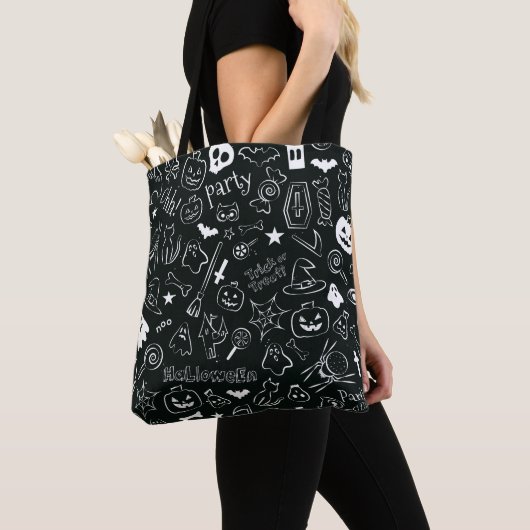 Halloween Patroon 1 Tote Bag (Dichtbij)