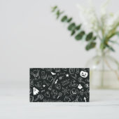 Halloween Patroon 1 Visitekaartje (Staand voorkant)