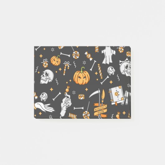 Halloween Patroon 2 Post-it® Notes (Voorkant)