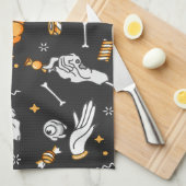 Halloween Patroon 2 Theedoek (Quarter Fold)