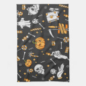 Halloween Patroon 2 Theedoek (Verticaal)