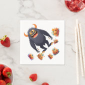 Halloween-patroon Aan Servet (Insitu)