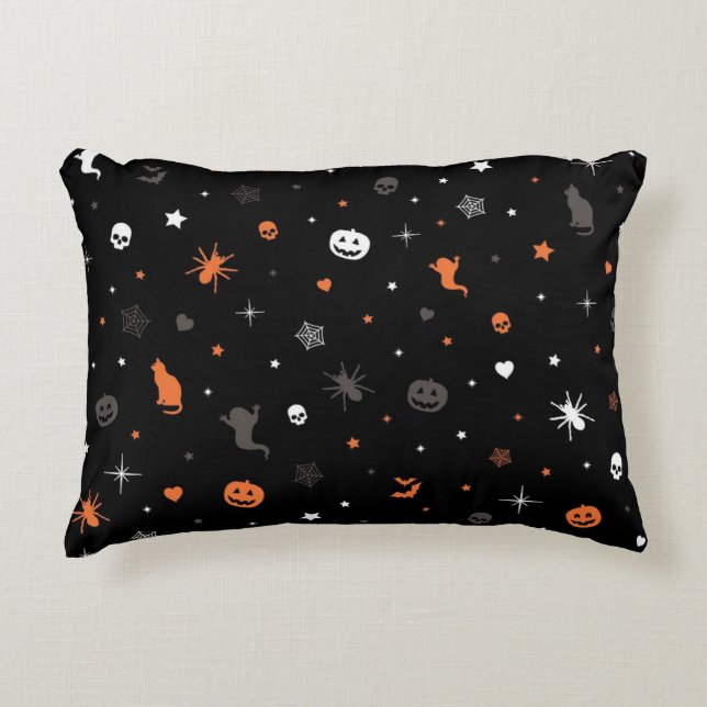 Halloween patroon accent kussen (Voorkant)