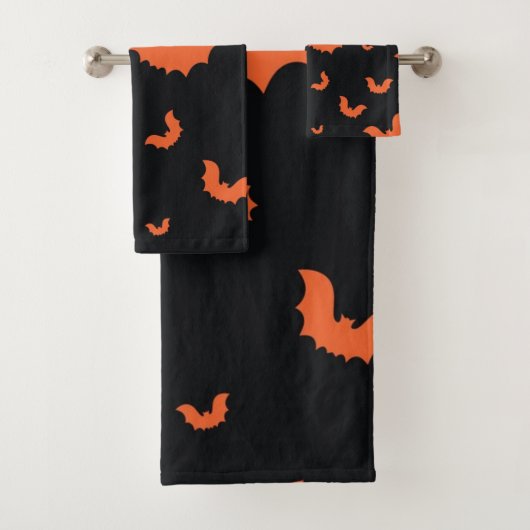 Halloween patroon bad handdoek (Insitu)