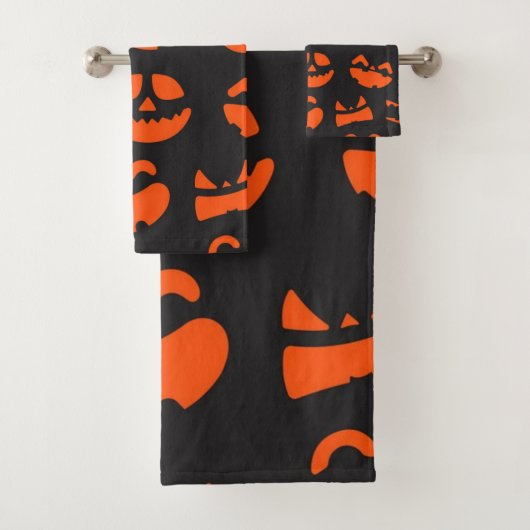 Halloween patroon bad handdoek (Insitu)