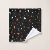 Halloween patroon bad handdoek (Wasdoekje)