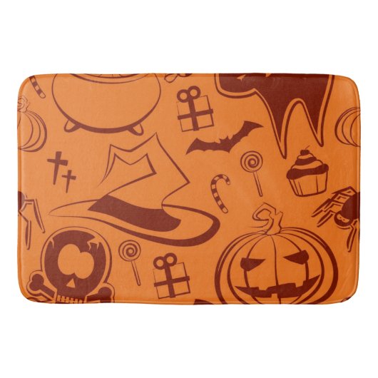 Halloween patroon badmat (Voorkant)