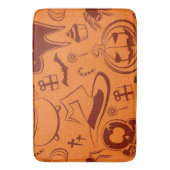 Halloween patroon badmat (Voorkant Verticaal)