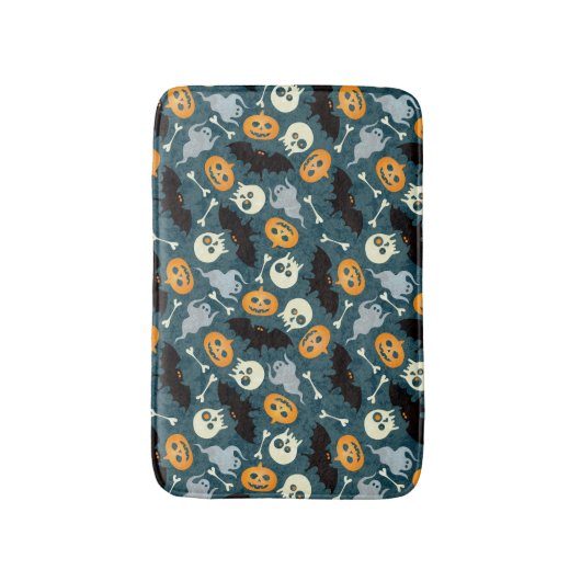 Halloween patroon badmat (Voorkant Verticaal)