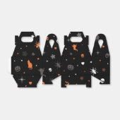 Halloween patroon bedankdoosjes (Uitgevouwen)