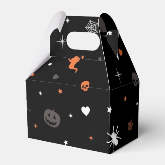Halloween patroon bedankdoosjes (Voorkant Zijde)