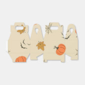 Halloween patroon bedankdoosjes (Uitgevouwen)