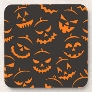 Halloween patroon bier onderzetter