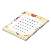 Halloween Patroon Blanke Planner Notitieblok (Linkerzijde)