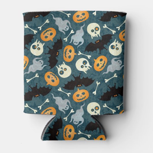 Halloween patroon blikjeskoeler (Voorkant)