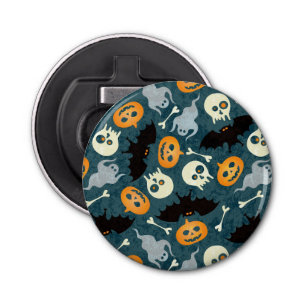 Halloween patroon button flesopener