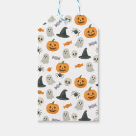 Halloween patroon cadeaulabel