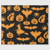 Halloween patroon cadeaupapier (Vlak)