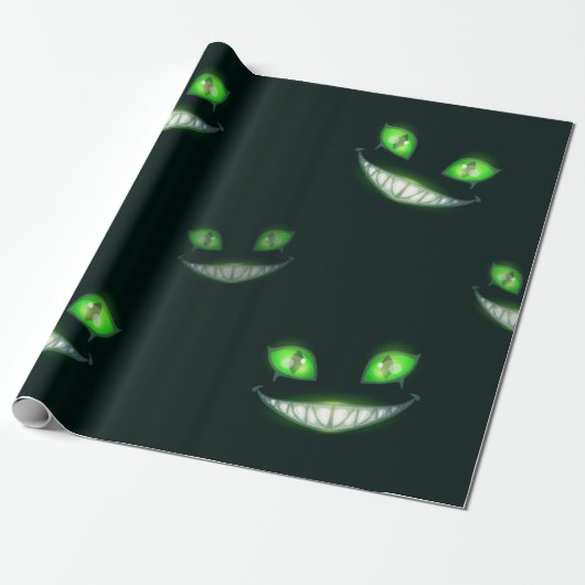 Halloween patroon cadeaupapier (Uitgerold)
