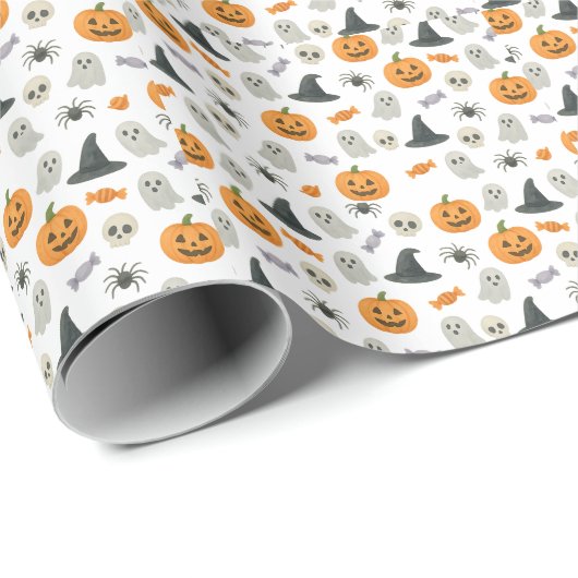 Halloween patroon cadeaupapier (Rol Hoek)