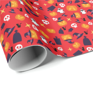 halloween patroon cadeaupapier