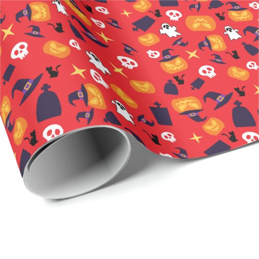 halloween patroon cadeaupapier (Rol Hoek)