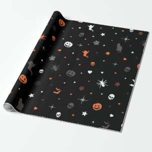 Halloween patroon cadeaupapier
