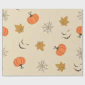 Halloween patroon cadeaupapier (Vlak)