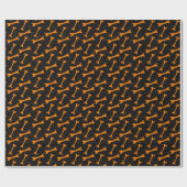 Halloween Patroon Cadeaupapier (Vlak)
