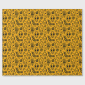 Halloween patroon. cadeaupapier (Vlak)